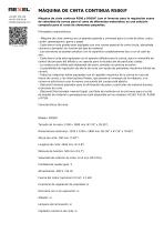 MÁQUINA DE CINTA CONTINUA R500/F