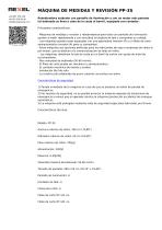 MÁQUINA DE MEDIDAS Y REVISIÓN PP-3S