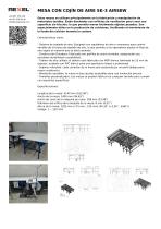 MESA CON COJÍN DE AIRE SK-3 AIRSEW (para coser colchones)