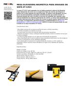 MESA ELEVADORA NEUMÁTICA PARA ENVASES DE SOFÁ ST-3/O/C