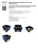 MESA ELEVADORA NEUMÁTICA PARA SOFA EMBALAJE ST-6