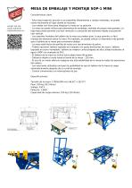 MESA DE EMBALAJE Y MONTAJE SOP-1 MINI