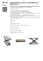 MESA NEUMÁTICA PARA EL TAPIZAMIENTO DE MUEBLES ST-3