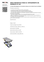 MESA NEUMÁTICA PARA EL TAPIZAMIENTO DE MUEBLES ST-3/B