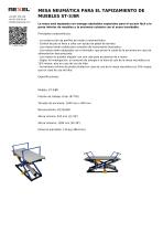 MESA NEUMÁTICA PARA EL TAPIZAMIENTO DE MUEBLES ST-3/BR