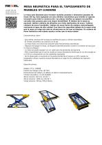 MESA NEUMÁTICA PARA EL TAPIZAMIENTO DE MUEBLES ST-3 HD KRB