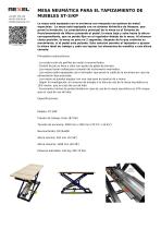 MESA NEUMÁTICA PARA EL TAPIZAMIENTO DE MUEBLES ST-3/KP