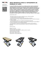 MESA NEUMÁTICA PARA EL TAPIZAMIENTO DE MUEBLES ST-3 KPO