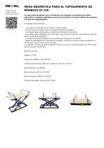 MESA NEUMÁTICA PARA EL TAPIZAMIENTO DE MUEBLES ST-3/R