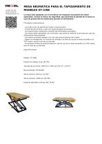 MESA NEUMÁTICA PARA EL TAPIZAMIENTO DE MUEBLES ST-3/RB