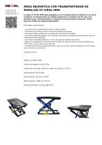 MESA NEUMÁTICA PARA EL TAPIZAMIENTO DE MUEBLES ST-3 ROL MINI