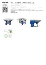 MESA DE TRABAJO GIRATORIA, MESA DE CORTE REDONDA, MESA DE TALLER SK-3/O-1