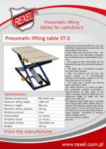 Pneumatic scissor lifting tables for upholstery REXEL