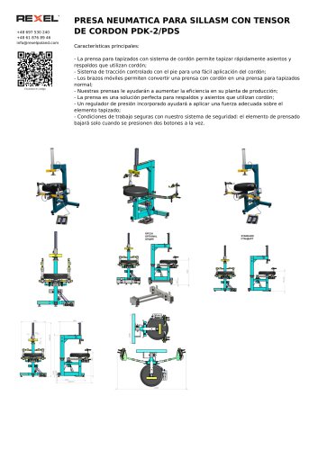 PRESA NEUMATICA PARA SILLASM CON TENSOR DE CORDON PDK-2/PDS