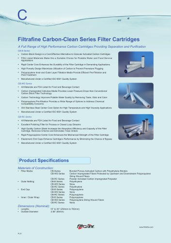 Filtrafine Carbon-Clean Series