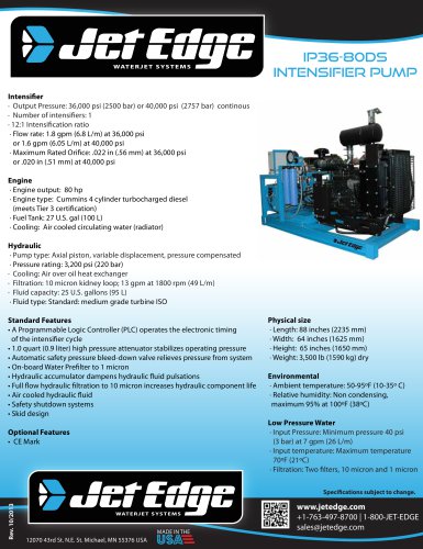 IP36-80DS DIESEL WATERJET PUMP