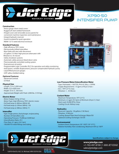 xp90-50 intensifier pump