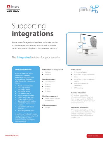 Supporting integrations