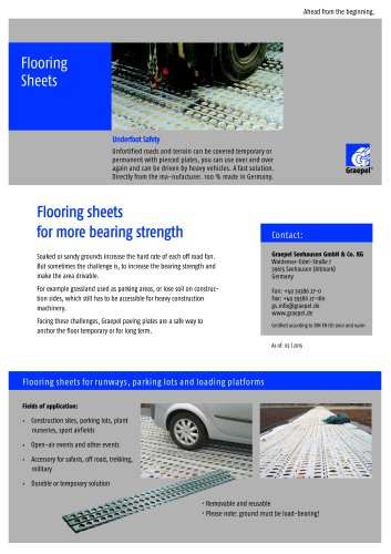 Graepel flooring sheets