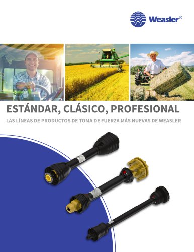 ESTÁNDAR, CLÁSICO, PROFESIONAL LAS LÍNEAS DE PRODUCTOS DE TOMA DE FUERZA MÁS NUEVAS DE WEASLER