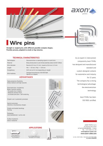 Wire pins