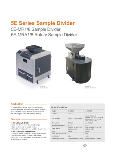 CKIC 5E Series Sample Divider