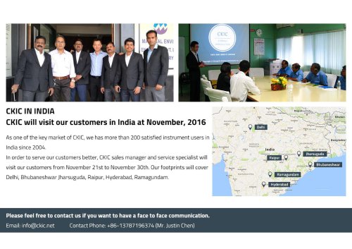 CKIC Visits Customer in India