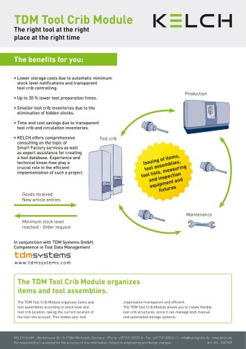 KELCH TDM Tool Crib Module