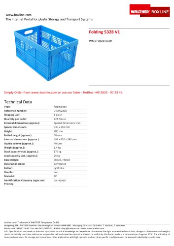 Folding 5328 V1