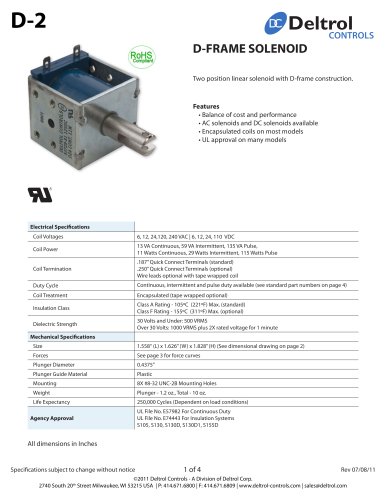 D-2 D-Frame Solenoid