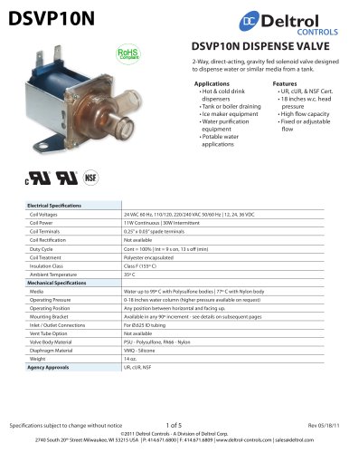 DSVP10N Dispense Valve