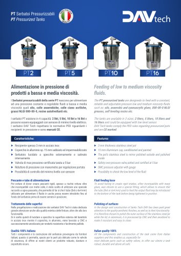 Brochure - PT pressurized tanks