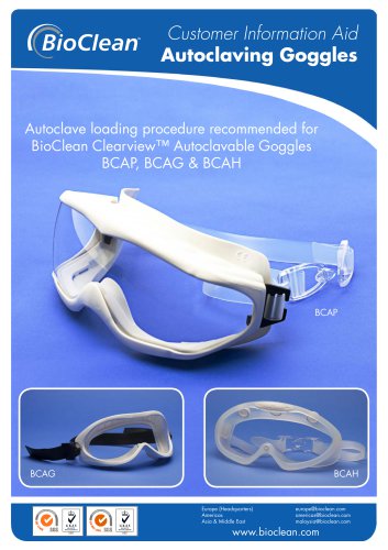 Autoclaving Goggles Procedure