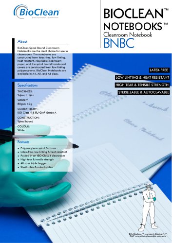 Bioclean Notebooks