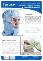 Goggles anti fog and tightening procedure