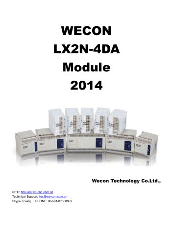 WECON LX2N-4DA PLC Extend Module