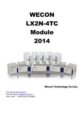 WECON LX2N-4TC PLC Extend Module