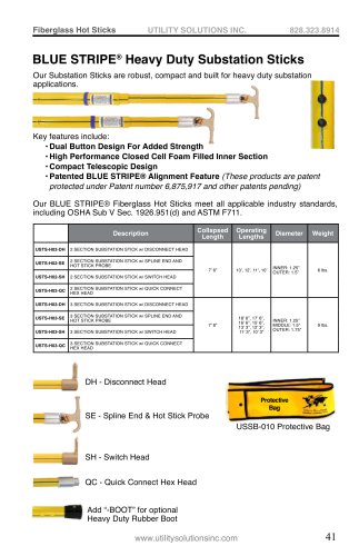 BLUE STRIPE® Heavy Duty Substation Sticks