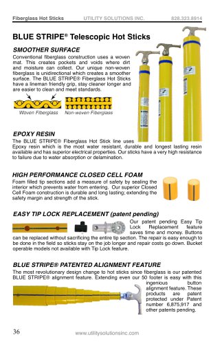 BLUE STRIPE® Telescopic Hot Sticks