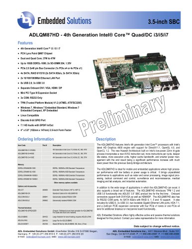 ADLQM87HD 3.5-Inch SBC