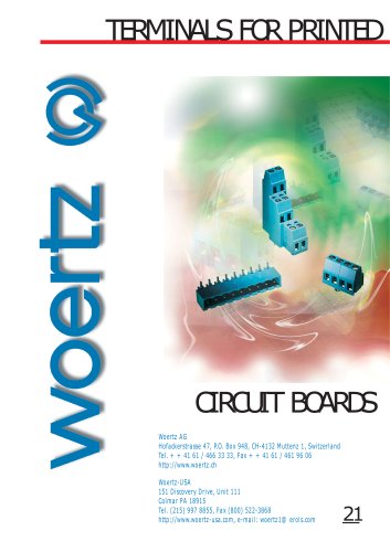 Terminals for printed Circuit Boards