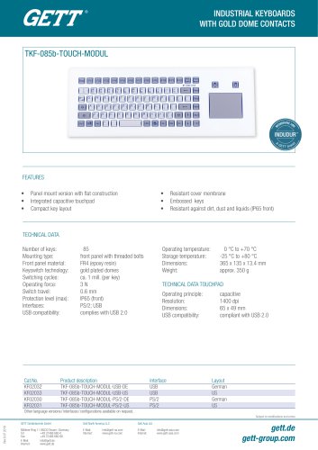 TKF-085b-TOUCH-MODUL