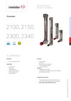 Flowmeter 2100, 2150, 2300, 2340