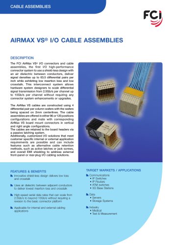 AirMax VS® Cable Assembly