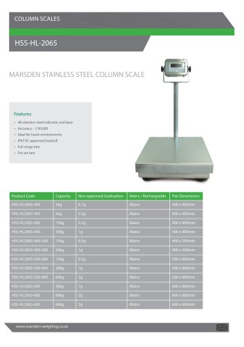 Marsden HSS-HL-2065