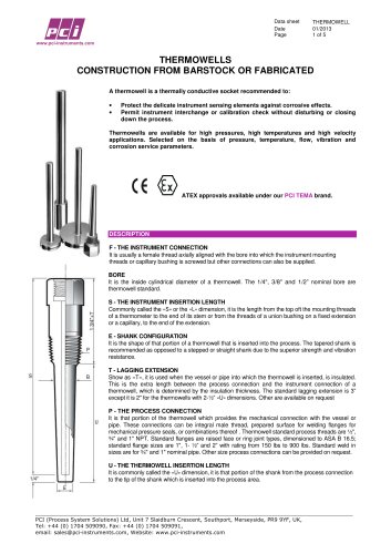 Thermowells