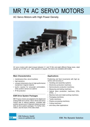 6674.260 ? MR 74 AC servo motors