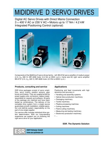 MidiDrive D servo drives