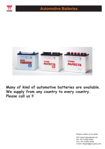 Automotive Batteries