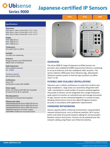 Japanese?certified IP Sensors